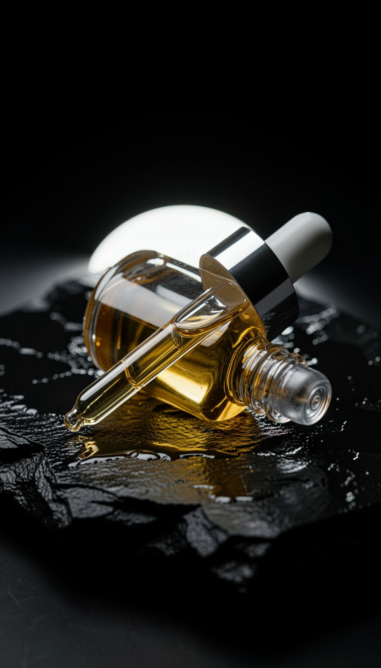 Flacon du Sérum Régénérant Écrin, 30 ml, pose sur un fond neutre